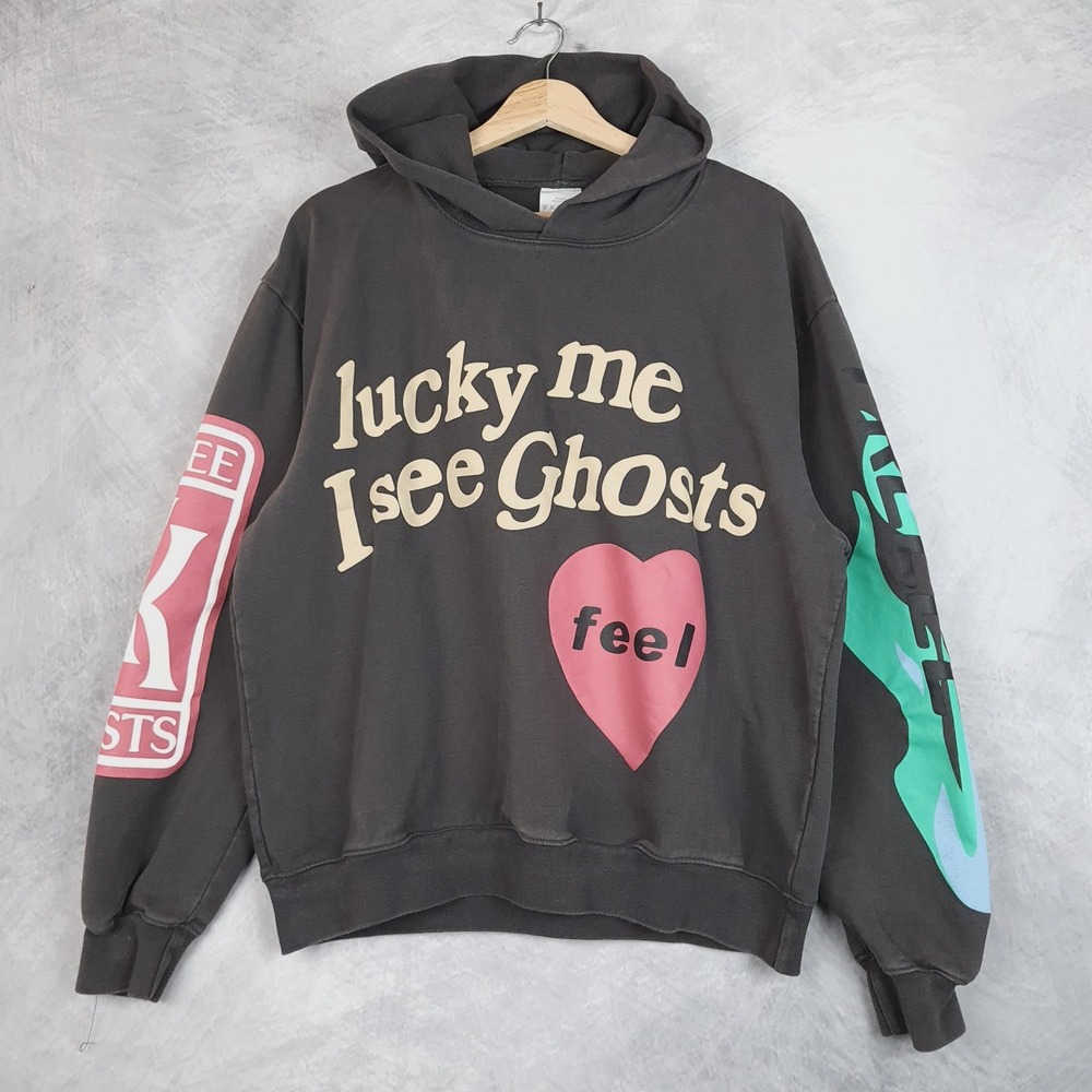 Camp Flog Gnaw Sweatshirt Men Medium Lucky Me I See Ghosts Kid Cudi Nov 11 Kanye